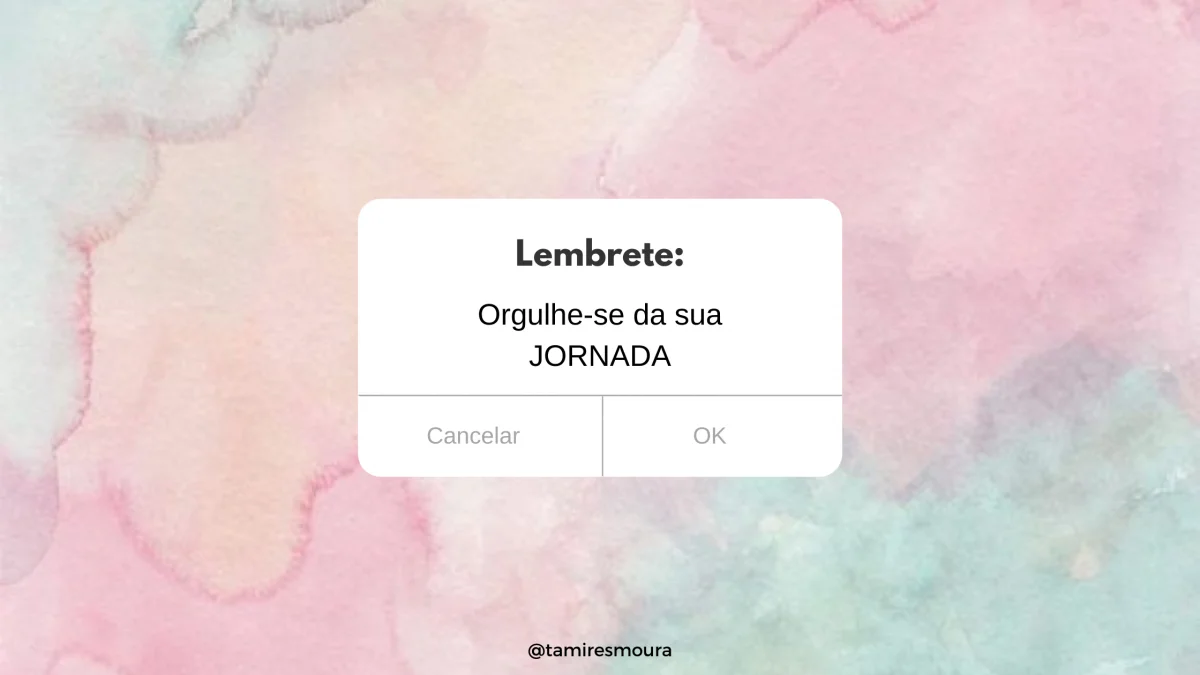 lembre-se da sua jornada