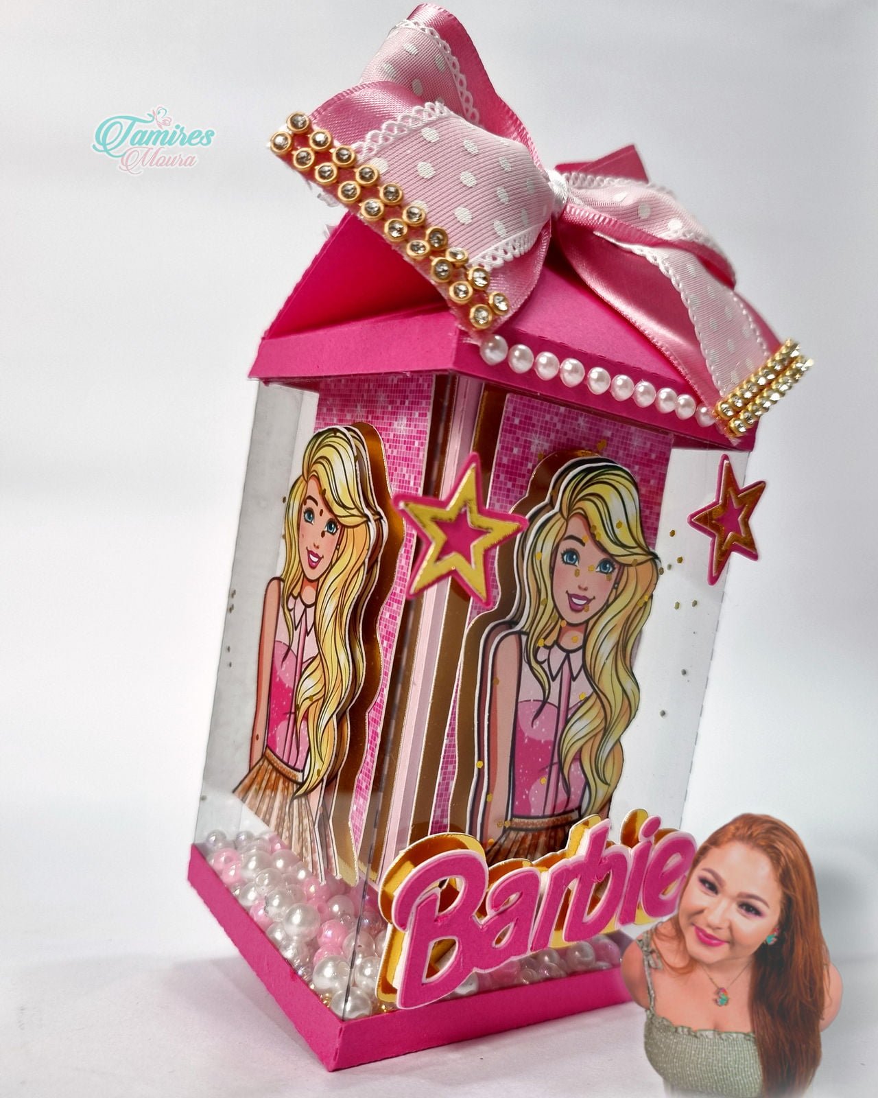 Topo de Bolo Barbie Luxo - Tamires Moura