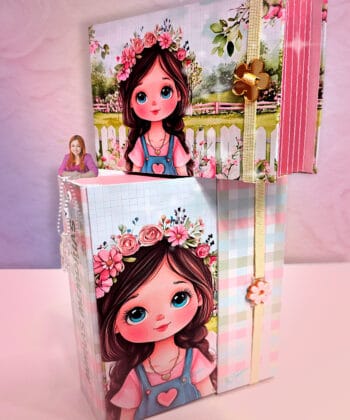 Album Scrap Jardim Encantado (Molde + Passo a Passo)