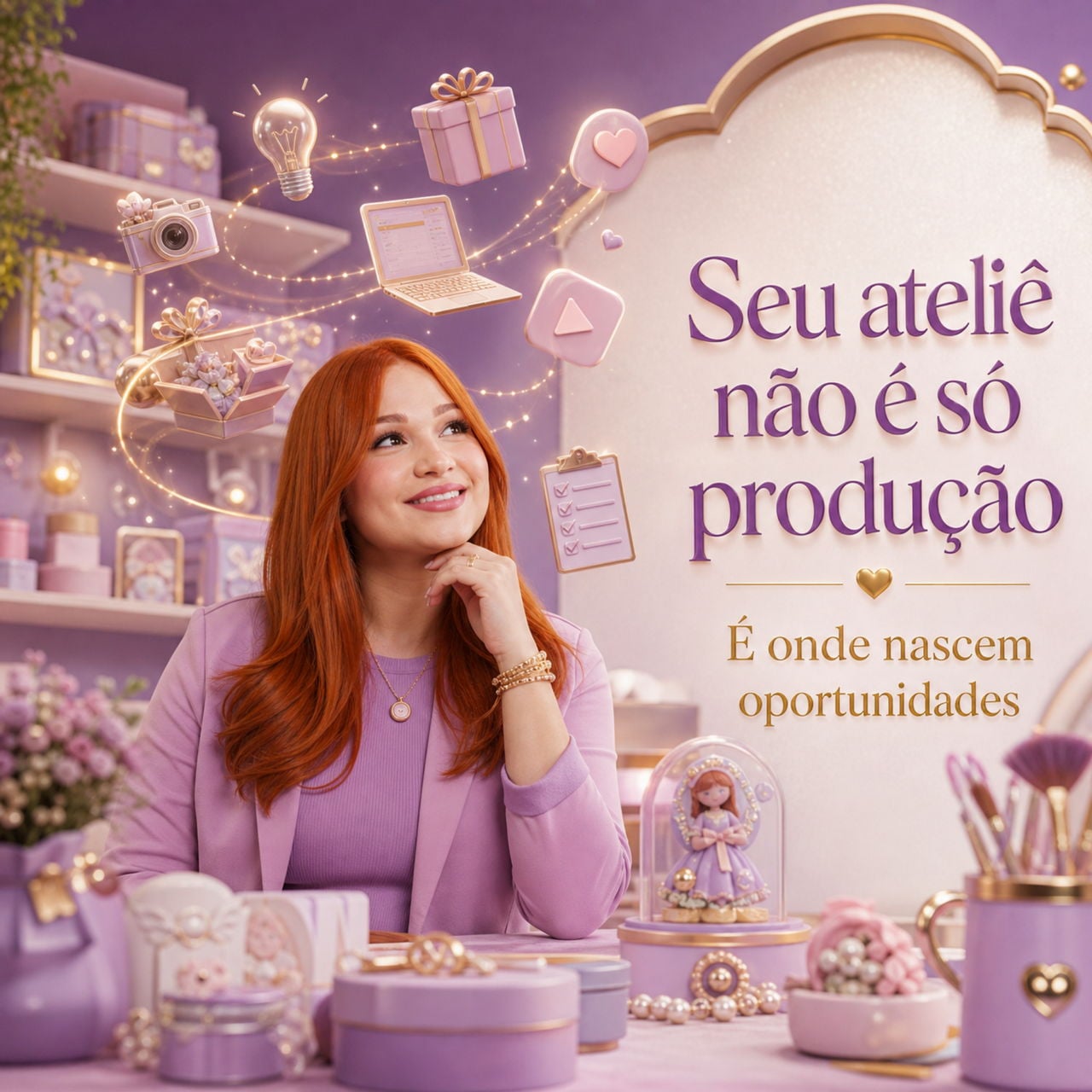 Seu ateliê não é só produção, é onde nasce o talento